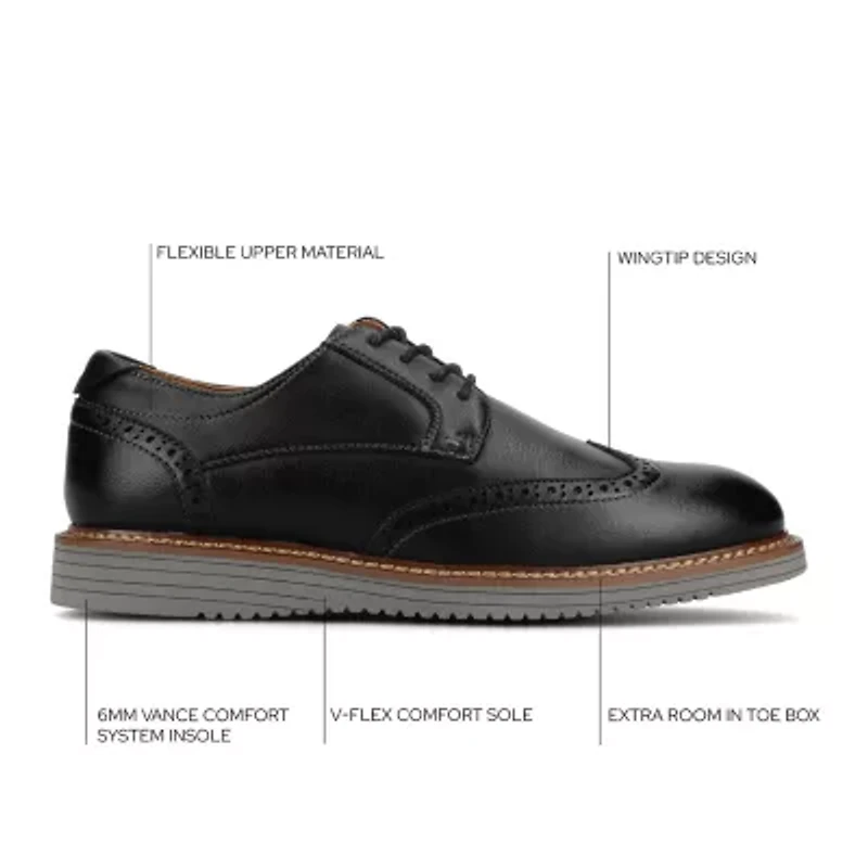 Vance Co Lorenzo Mens Wing Closed Toe Loafers