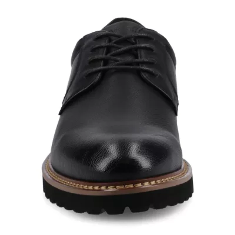 Vance Co Templeton Mens Round Closed Toe Oxford Shoes
