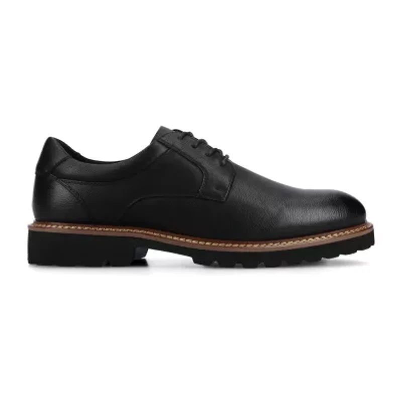 Vance Co Templeton Mens Round Closed Toe Oxford Shoes