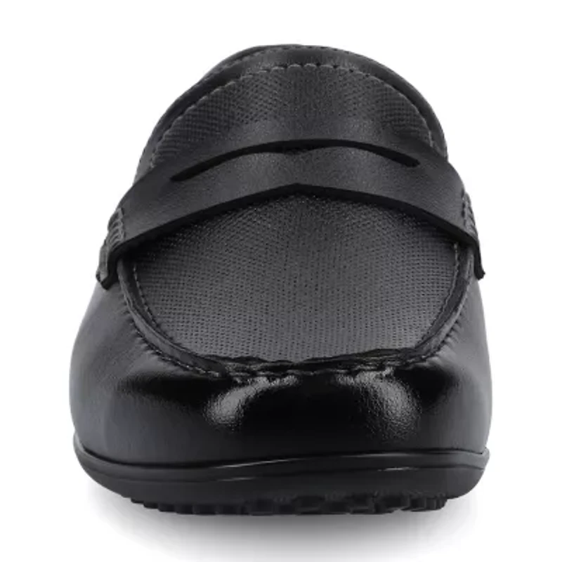 Vance Co Yates Mens Round Closed Toe Loafers