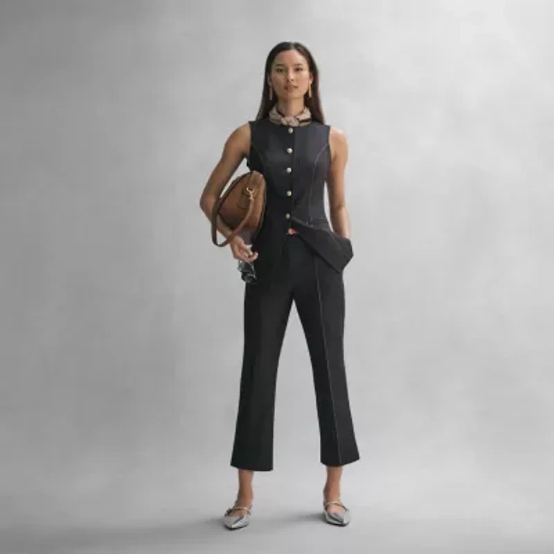 Worthington Khloe Womens Pointed Closed Toe Ballet Flats