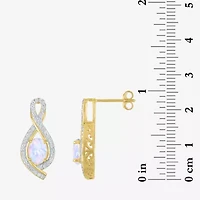 Gemstone 14K Gold Over Silver Sterling Oval Jewelry Set