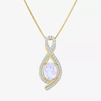 Gemstone 14K Gold Over Silver Sterling Oval Jewelry Set