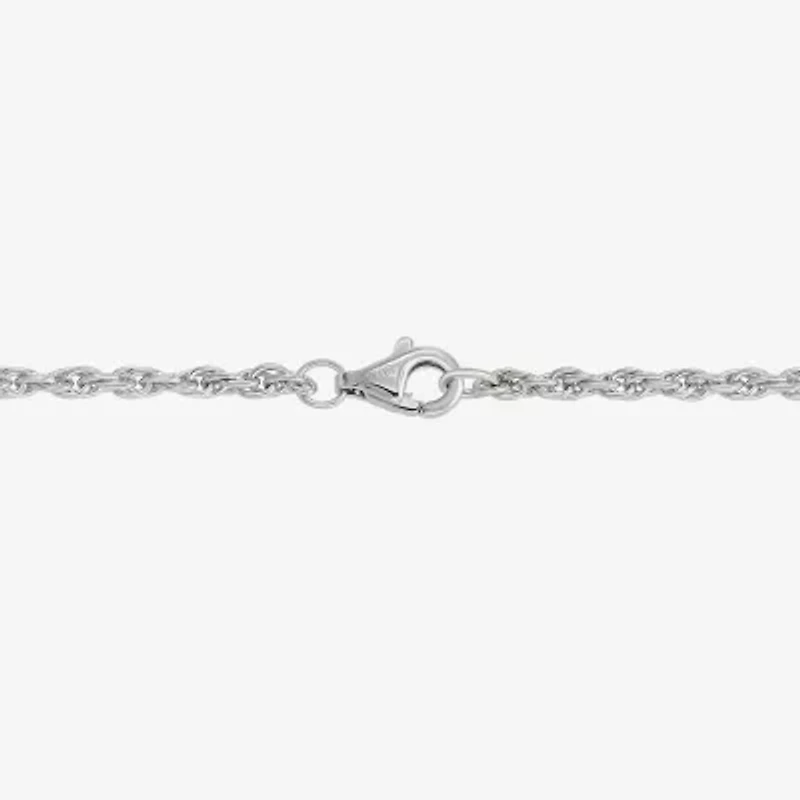 Mens Black Cubic Zirconia Sterling Silver Cross 24 Inch Pendant Necklace