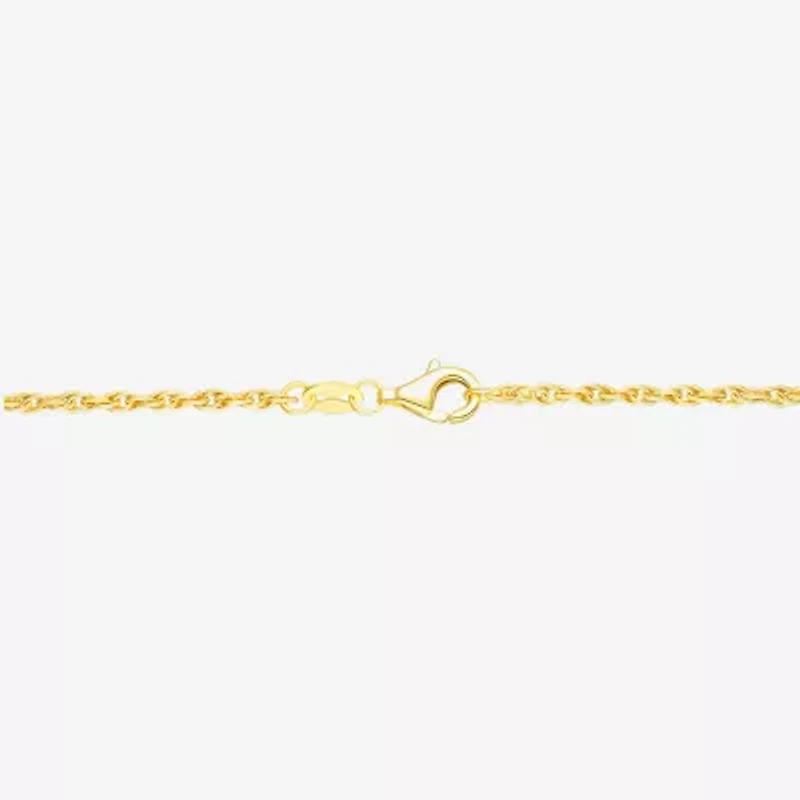 Crucifix Mens 24K Gold Over Silver Cross 24 Inch Pendant Necklace