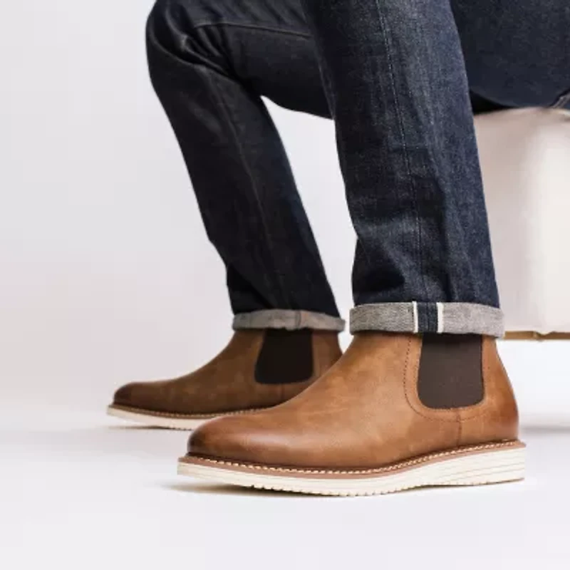 Vance Co Mens Salter Flat Heel Chelsea Boots