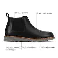 Vance Co Mens Salter Flat Heel Chelsea Boots