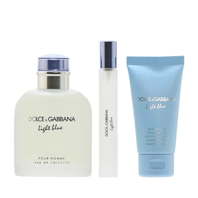 DOLCE&GABBANA Light Blue Mens 3 Pc Set ($165 Value)