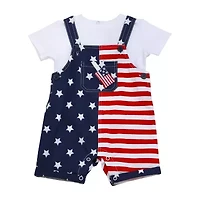 Baby Starters Boys 2-pc. Shortall Set