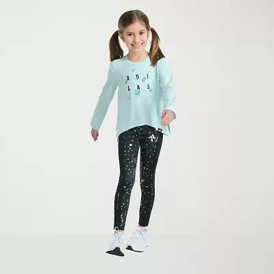 adidas Little Girls 2-pc. Legging Set