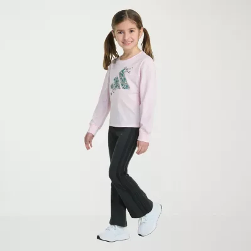 adidas Little Girls 2-pc. Pant Set