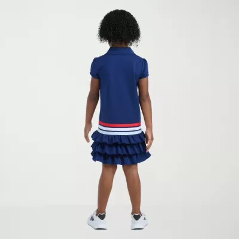 adidas Little Girls Short Sleeve T-Shirt Dress