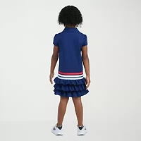 adidas Little Girls Short Sleeve T-Shirt Dress
