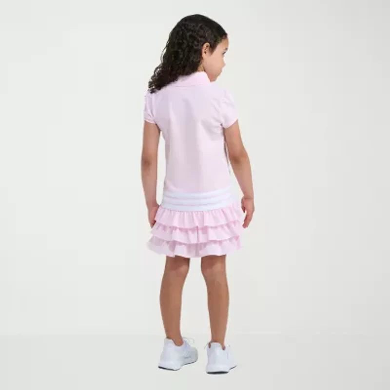 adidas Little Girls Short Sleeve T-Shirt Dress