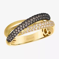 Levian Corp Le Vian Womens 3/4 CT. T.W. Natural Champagne Diamond 14K Gold Cocktail Ring