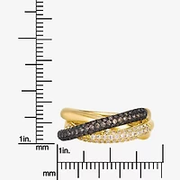 Levian Corp Le Vian Womens 3/4 CT. T.W. Natural Champagne Diamond 14K Gold Cocktail Ring