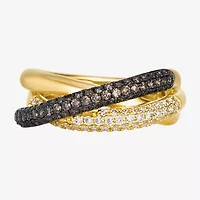 Levian Corp Le Vian Womens 3/4 CT. T.W. Natural Champagne Diamond 14K Gold Cocktail Ring