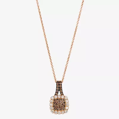 Le Vian® Pendant featuring 1/3 CT. Chocolate Diamonds® 1/4 Nude Diamonds™ set 14K Strawberry Gold®