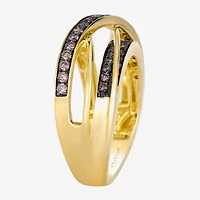 Levian Corp Le Vian Womens /8 CT. T.W. Natural Champagne Diamond 14K Gold Round Cocktail Ring