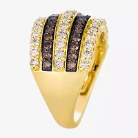 Levian Corp Le Vian Womens 1 7/8 CT. T.W. Natural Champagne Diamond 14K Gold Round Cocktail Ring