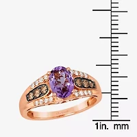 Le Vian® Ring featuring Grape Amethyst™ Chocolate Diamonds® Nude Diamonds™ set in 14K Strawberry Gold®