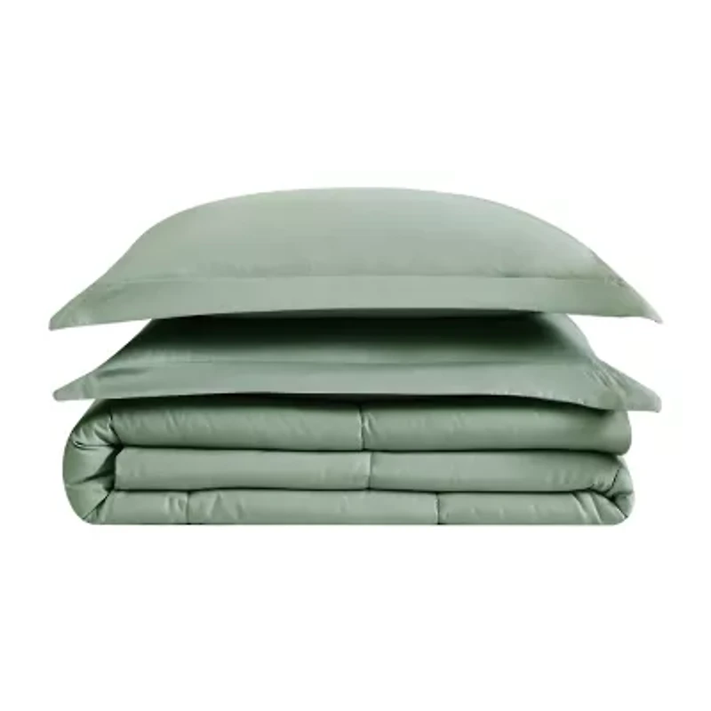 Truly Soft Solid Garment Washed 3-pc. Easy Care Comforter Set