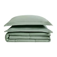 Truly Soft Solid Garment Washed 3-pc. Easy Care Comforter Set