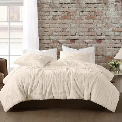 Brooklyn Loom Carved Faux Fur 3-pc. Easy Care Comforter Set