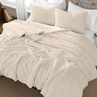 Brooklyn Loom Carved Faux Fur 3-pc. Easy Care Comforter Set