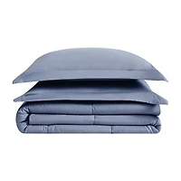 Truly Soft Solid Garment Washed Easy Care Comforter Set