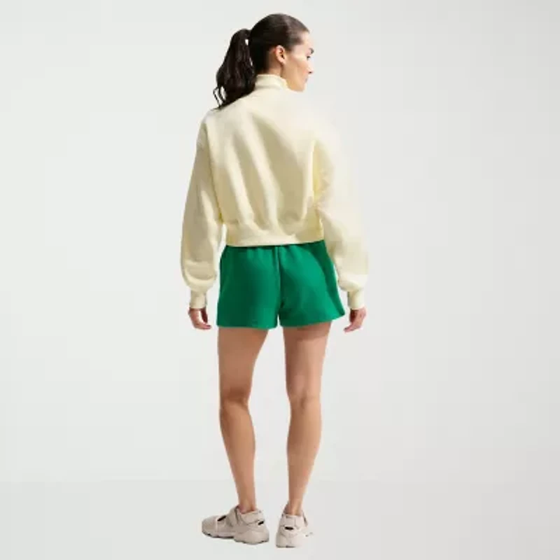 Nike Womens Mid Rise Drawstring Waist Active Pull-On Short