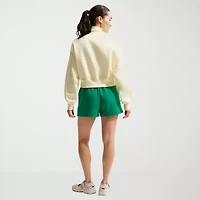 Nike Womens Mid Rise Drawstring Waist Active Pull-On Short