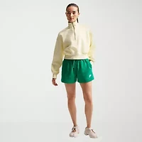 Nike Womens Mid Rise Drawstring Waist Active Pull-On Short