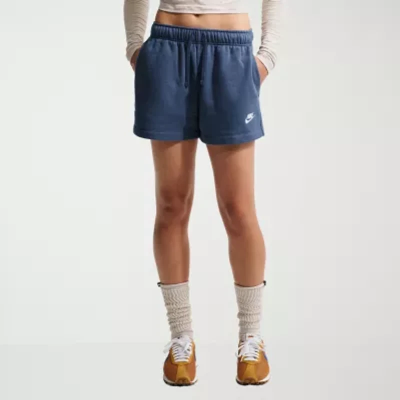 Nike Womens Mid Rise Drawstring Waist Active Pull-On Short