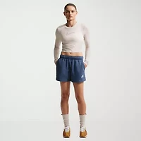 Nike Womens Mid Rise Drawstring Waist Active Pull-On Short