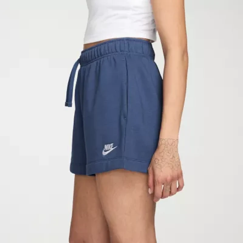 Nike Womens Mid Rise Drawstring Waist Active Pull-On Short