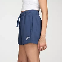 Nike Womens Mid Rise Drawstring Waist Active Pull-On Short