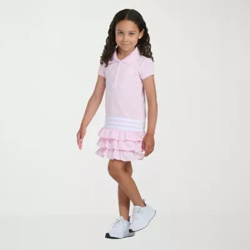 adidas Little Girls Short Sleeve T-Shirt Dress