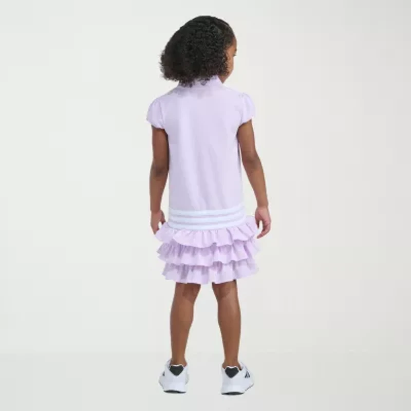 adidas Little Girls Short Sleeve T-Shirt Dress