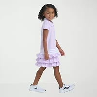 adidas Little Girls Short Sleeve T-Shirt Dress