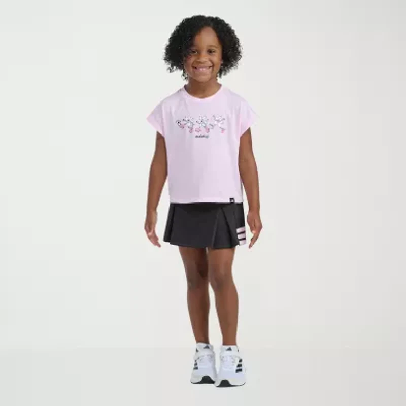 adidas Little Girls 2-pc. Skort Set