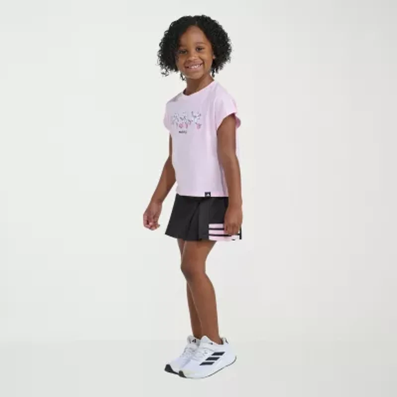 adidas Little Girls 2-pc. Skort Set