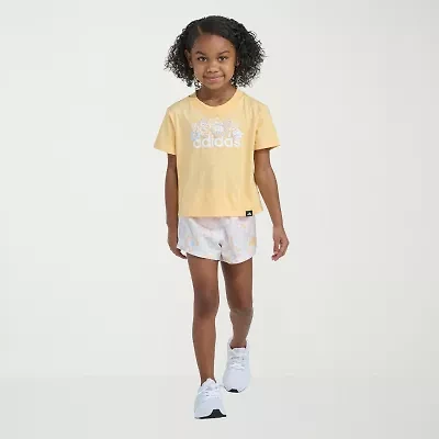 adidas Little Girls 2-pc. Short Set
