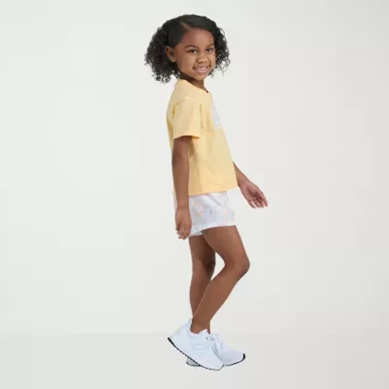 adidas Little Girls 2-pc. Short Set