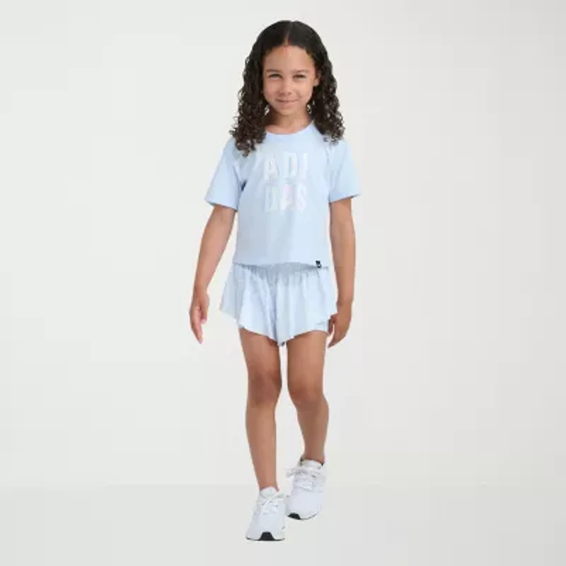 adidas Little Girls 2-pc. Short Set