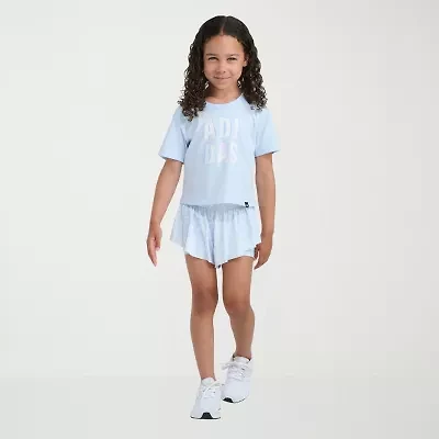 adidas Little Girls 2-pc. Short Set