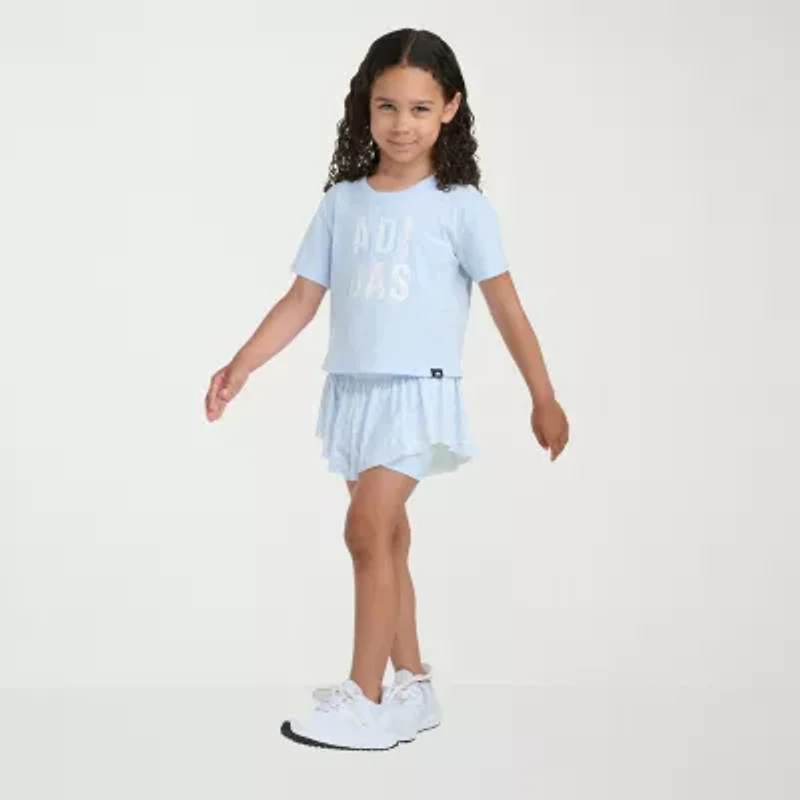 adidas Little Girls 2-pc. Short Set