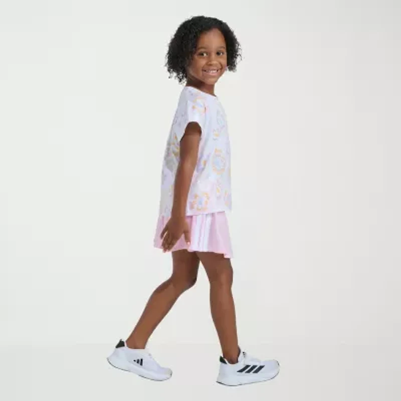 adidas Little Girls 2-pc. Skort Set