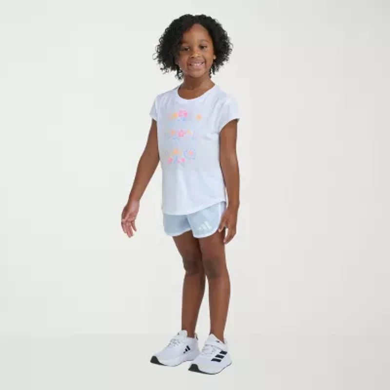 adidas Little Girls 2-pc. Short Set