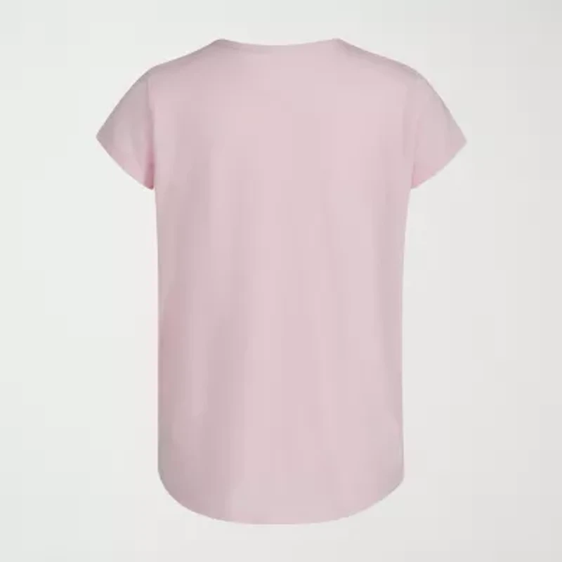 adidas Big Kid Girls Crew Neck Short Sleeve Regular Fit Graphic T-Shirt